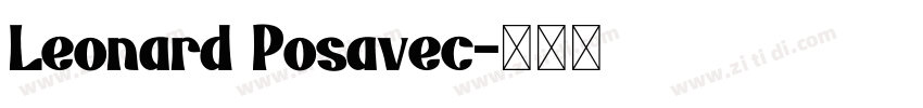 Leonard Posavec字体转换